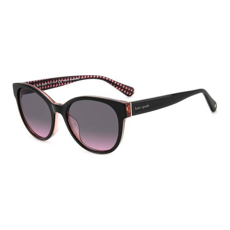 Kate Spade Logo Acetate Square Sunglasses Women s Black NATHALIE-G-S-807F5FF
