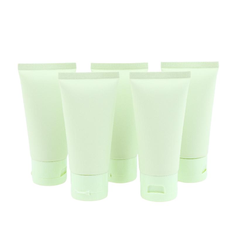 50ml 100ml Grüne Nachfüllbare Quetschflaschen Kosmetisch Leer 5 Stück für Lotion Creme Make-up Reiseaufbewahrung