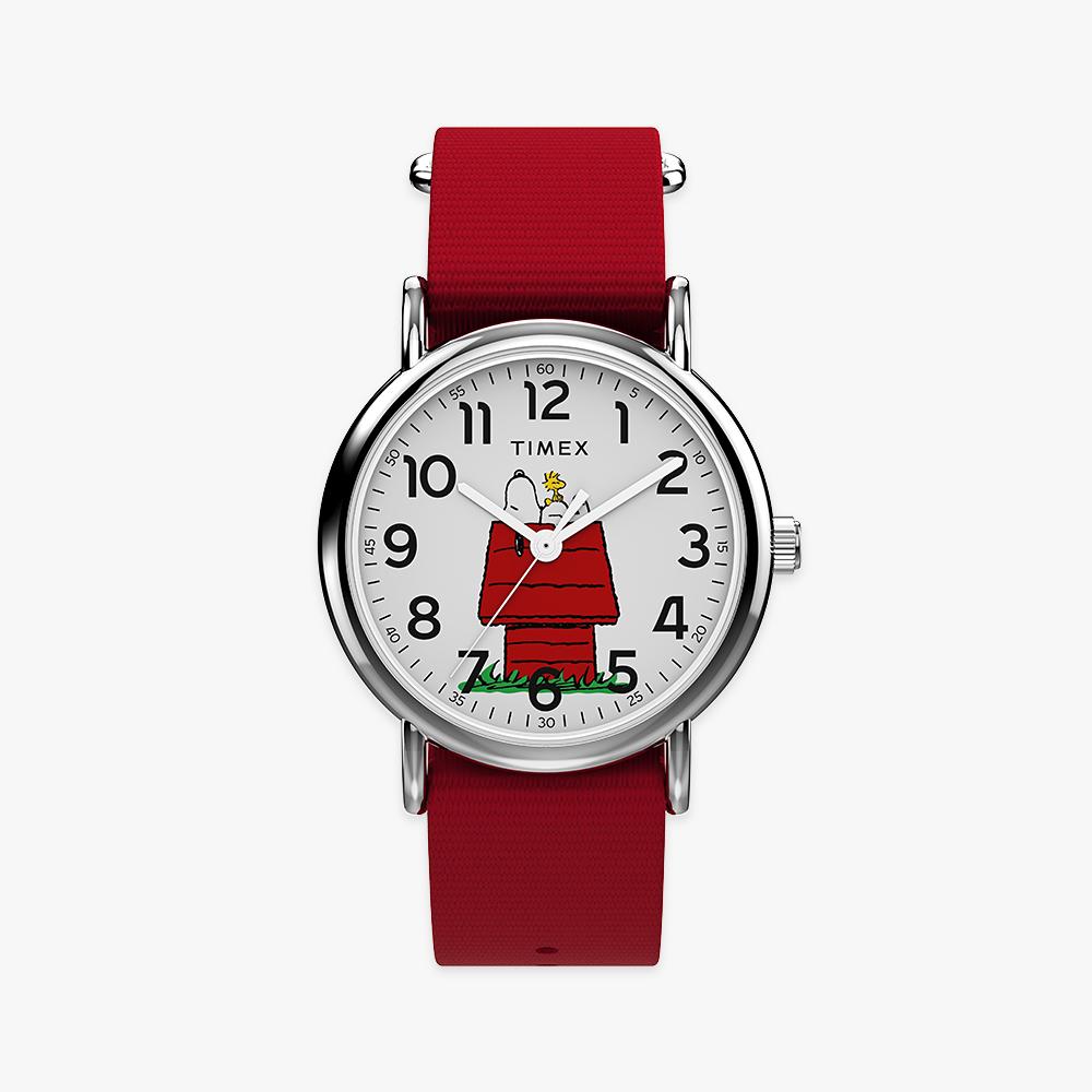 [Timex] Peanuts Weekender Snoopy Woodstock NATO Strap Watch 38mm TW2Y31200