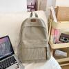 Schoolbag New Autumn and Winter Corduroy Backpack Fashion New Korean Backpack Male and Female Student Bag Lightweight Versatile Bag