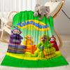 Teletubbies: Colorful Friends Blanket Durable Comfort Great for Picnics Seaside Office for All Occasions Digital Print Gift for Travel Home Birthdays