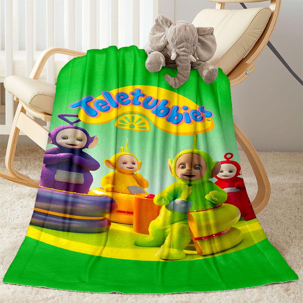 Teletubbies: Colorful Friends Blanket Durable Comfort Great for Picnics Seaside Office for All Occasions Digital Print Gift for Travel Home Birthdays