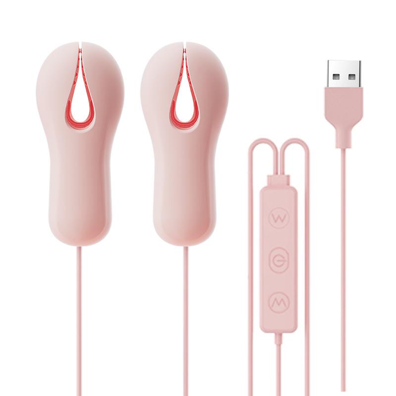 ROSELEX Laules Silicone Nipple Clamps Vibrating Egg Breast Massager Female Pleasure