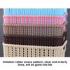Imitation Rattan Woven Storage Basket - Stylish And Practical Solution For Storage Needs Portable Storage Frame