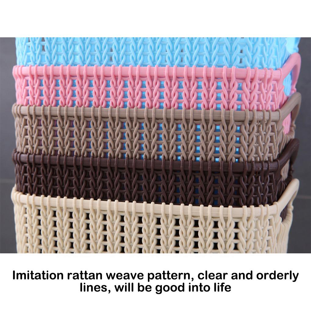 Imitation Rattan Woven Storage Basket - Stylish And Practical Solution For Storage Needs Portable Storage Frame