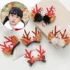 2pcs Christmas Hairpin Cute Antler Deer Ear Hair Clips Santa Claus Snowman Barrettes for Girls Headwear Women Hair Accessories