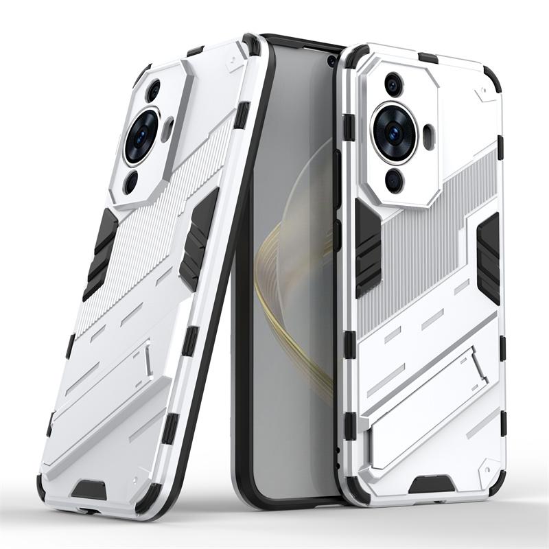 

Чехол для Huawei Nova 11, чехол для Huawei Nova 11, противоударный чехол для телефона, броня с подставкой, задняя крышка-держатель, чехол для Huawei Nova 11 Pro Fundas For Nova 11 Pro белый