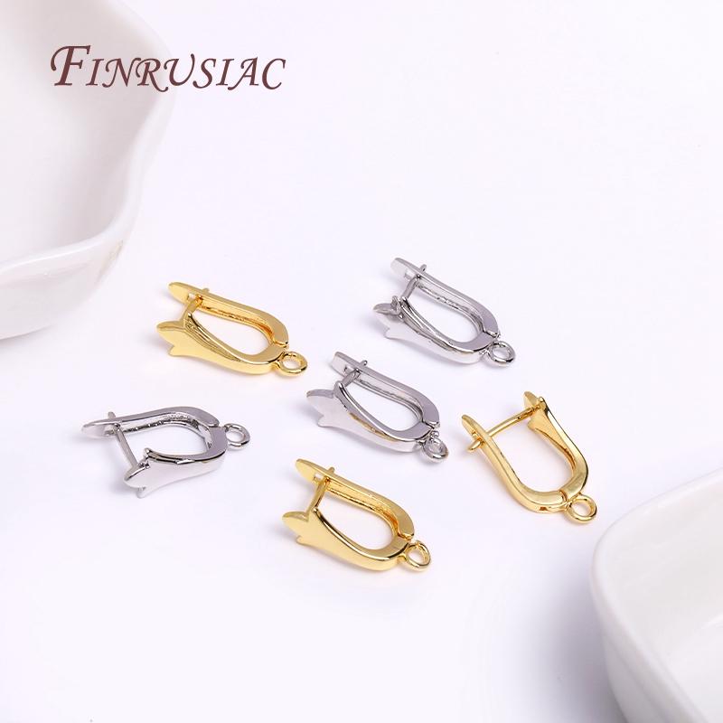 DIY Earrings Clasps Hooks For Women Jewelry Making Supplies Lever Back Open Loop Fasteners Ear Hooks Earrings Findings