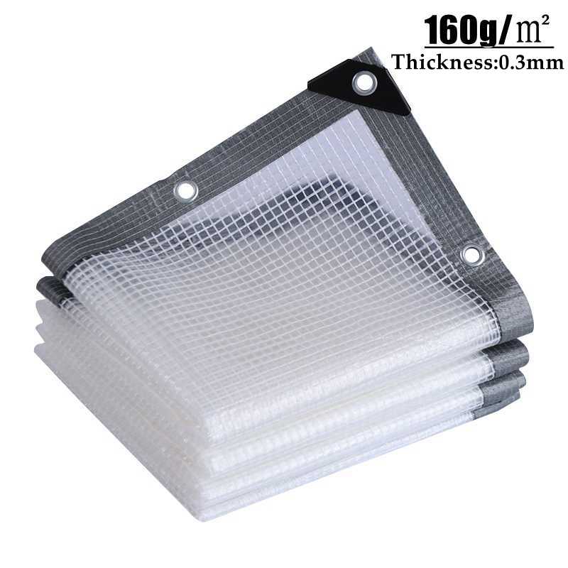 Grid Film Plastic Waterproof Film For Gardens With 4 Style Edge Car Truck Canopys Pets House Keeping Warm Balcony Shading Cloth