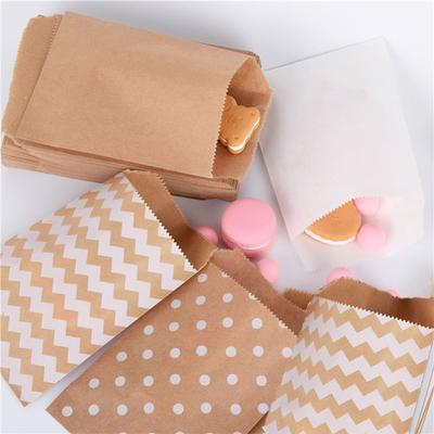 Wave Dot Pastry Tool Wrapping Supplies Kraft Paper Bag Popcorn Bag Candy Biscuit Bags Packing Pouch