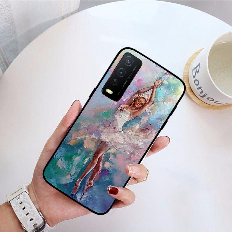 Ballett tanzendes Mädchen Ballerina Ölgemälde Handyhülle Für vivo Y31 Y30 Y33S Y11S Y12 Y17 Y20 Y21S Y1S Y53S Y15 Y19 Y91C V23Hülle