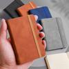 Mini Carnet en Cuir Format de Poche A7 – Journal Épais à Sensation de Peau, Imperméable
