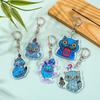 New Cute Cartoon Witch Hunter Double sided Keychain Backpack Pendant Personalized Accessories