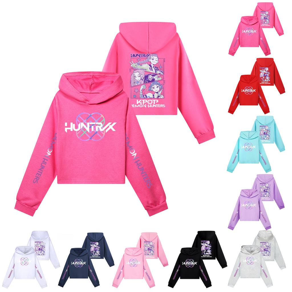Kids' Long Sleeve Loose Pullover Letter Print Drawstring Hooded Sweatshirt
