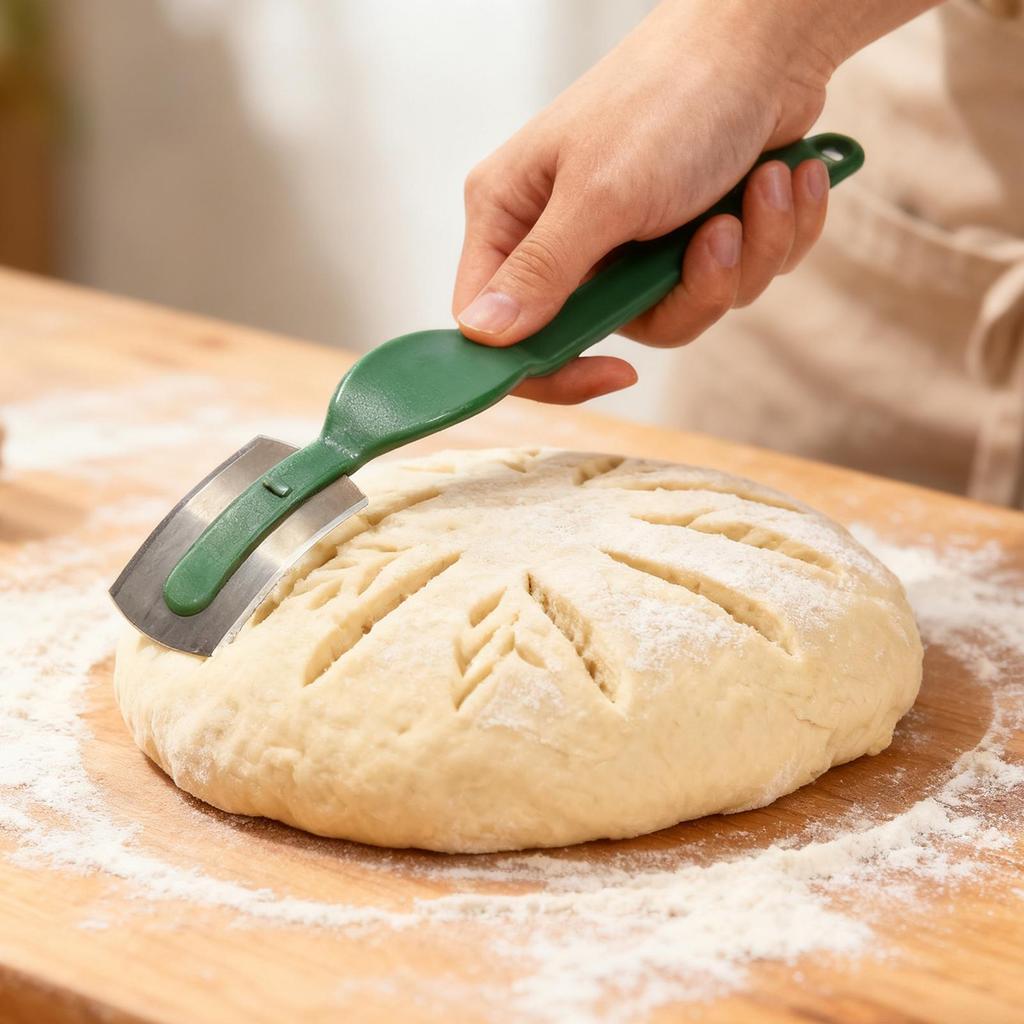Premium Handgefertigtes Brotmesser Edelstahl Teig Brotmesser Klinge Küchen Sauerteig Teig Einritzwerkzeug Brotbackwerkzeuge