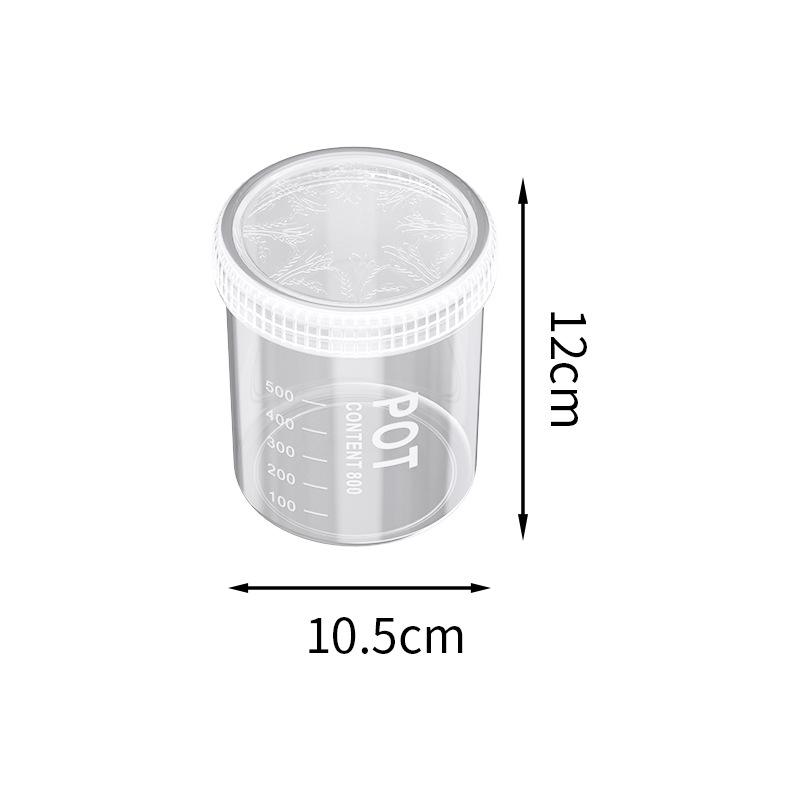 Food-Grade Plastic Storage Jar with Lid for Cereal, Grains, Coffee, & Tea