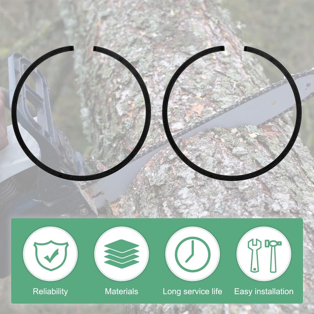 M METERXITY Zestaw pierścieni tłokowych 2 szt. 44 mm x 1,2 mm Standardowy pierścień tłokowy Tłok