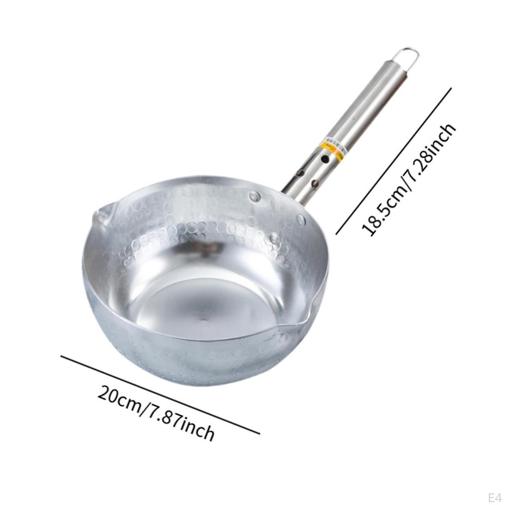 Aluminum Noodle Pot Cooking Non-stick W/ Hanging Hook Easy to Use Soup Milk Pan for