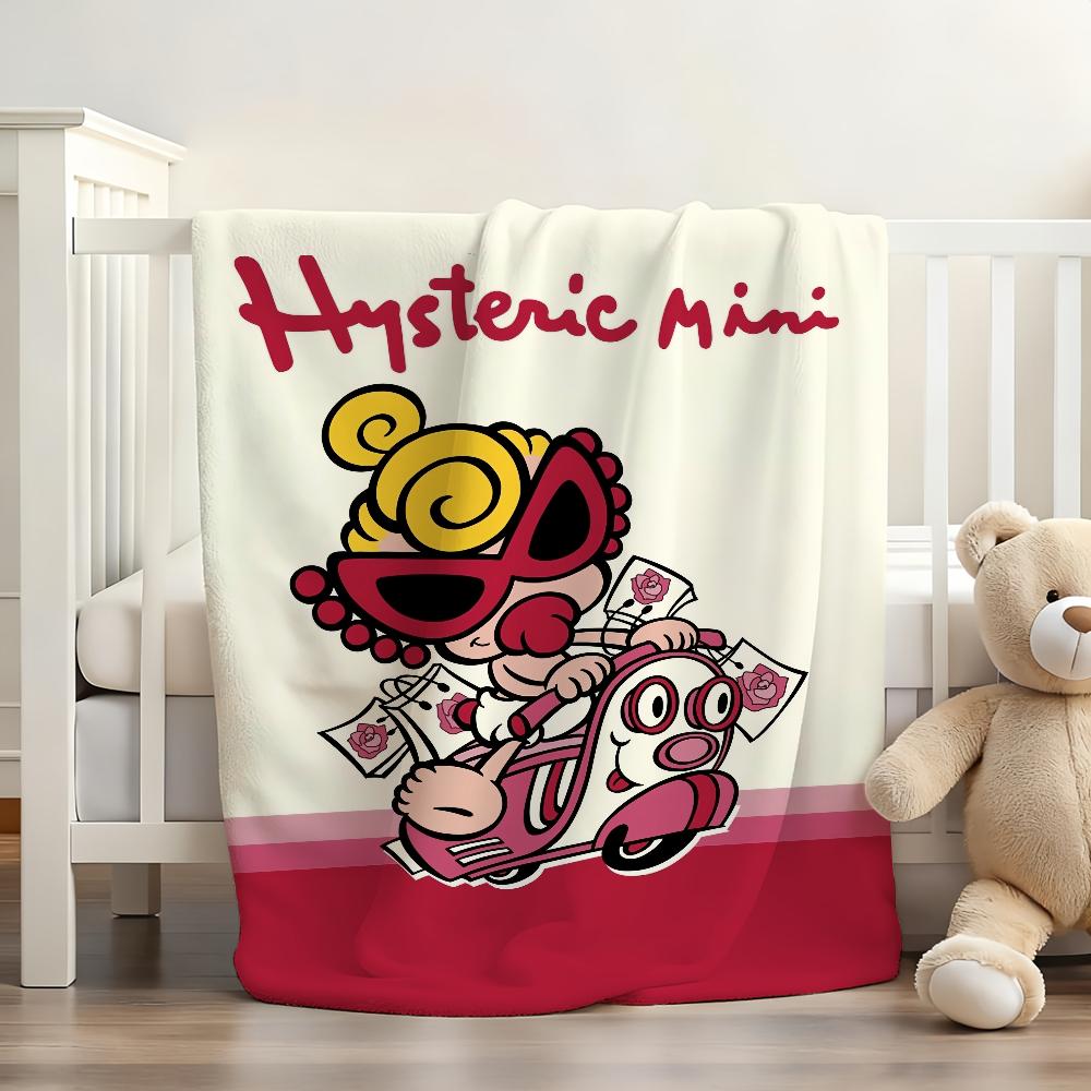 Fashion Brand H Hysteric M Mini Blanket Soft and Skin Friendly For Couch Bed Napping Bedspread All Seasons Comforter