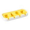 Silicone Ice Cream Mold with Anti-Spill Dust-Proof Cover 4 Cavities Cute Shapes Popsicle Mold Easy Demoulding Popsicle Maker for Kids Summer Party