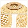 Woven Bamboo Lamp Shade 10cm 4cm Hole Lampshade Rustic Decorative Bamboo Lamp Cover For Table Lamp Chandelier Pendant Light