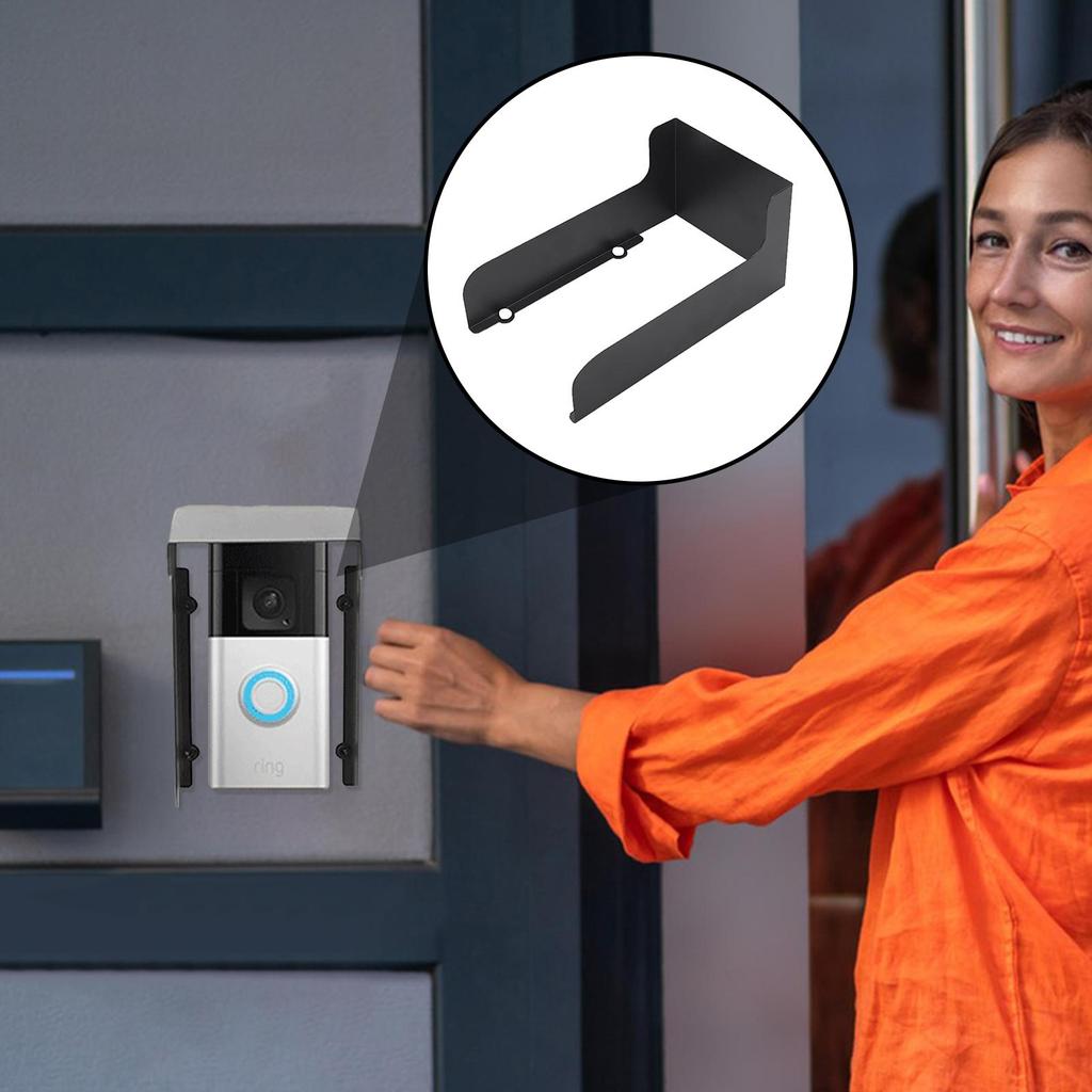 Doorbell Rain Cover Ring Doorbell Anti-Glare Cover Steel Doorbell Weather-Blocking Cover Protection For Most Doorbells