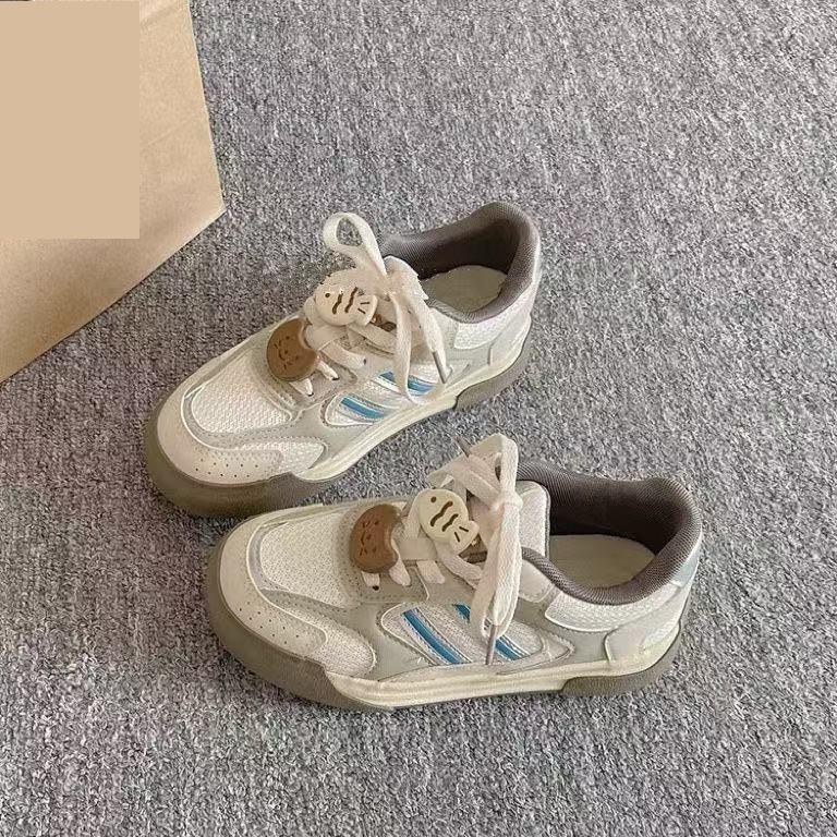 Niche Board Shoes Spring New Casual Bread Shoes Platform Mesh