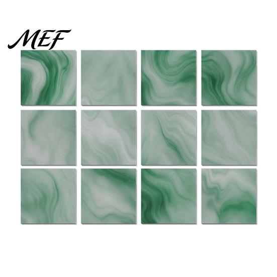 Easy Apply Wall Renovation Sheets 12PCS Imitation Marble Pattern Stickers, Self-Adhesive Waterproof EVA DIY Home Improvement Tile Decals Tiles,