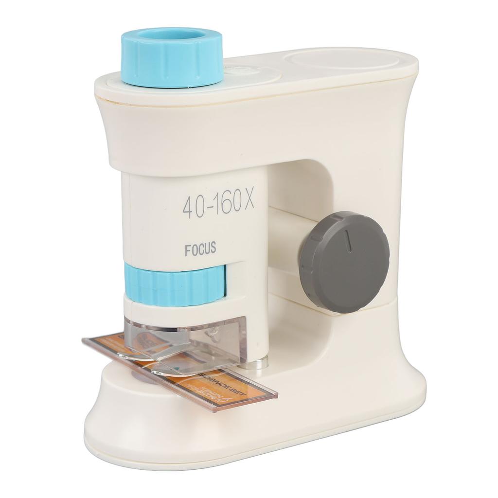Kids Microscope 40-160X Intelligent Magnetic Induction Portable Handheld Microscope with Light