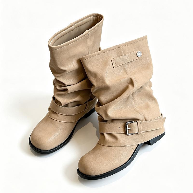 Thick-soled brown British Martin boots children's new autumn and winter Merad Sichuan-Tibet western cowboy boots