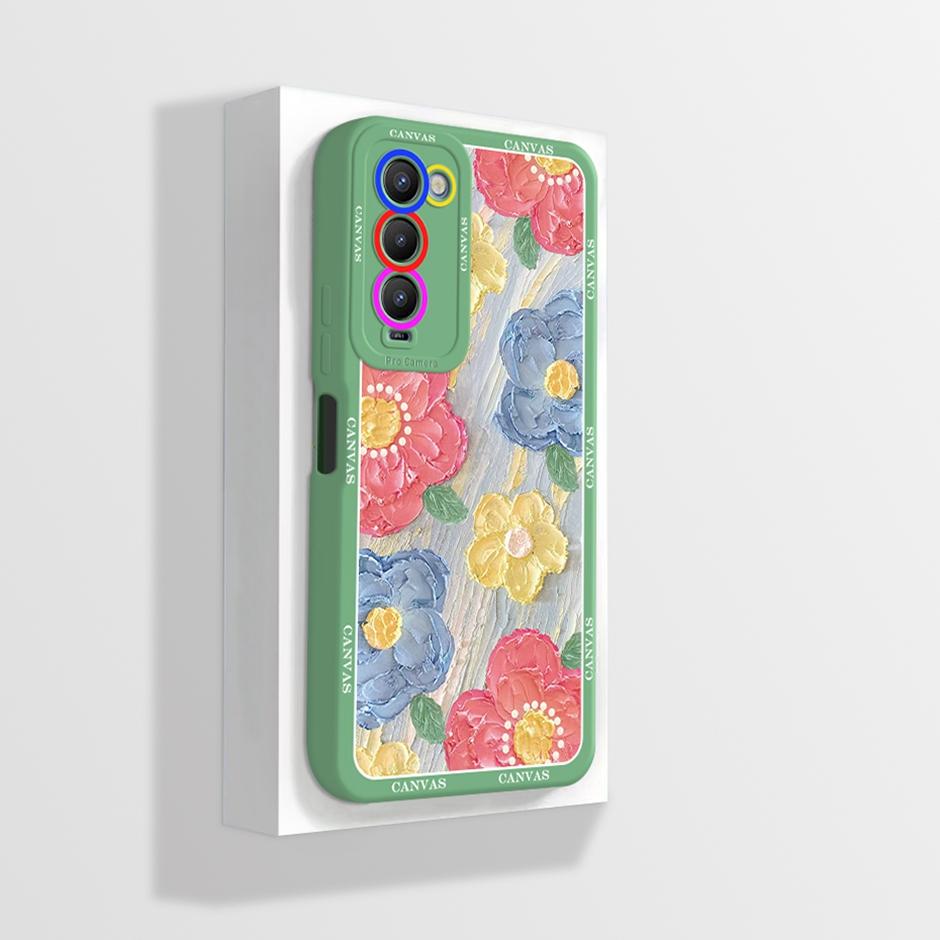 For Tecno Camon 18 18P Case CH6 CH7 Soft Silicone Phone Cover for Camon 18 Camon18 P Camon18P Cases Straight Edge Bumper Fundas