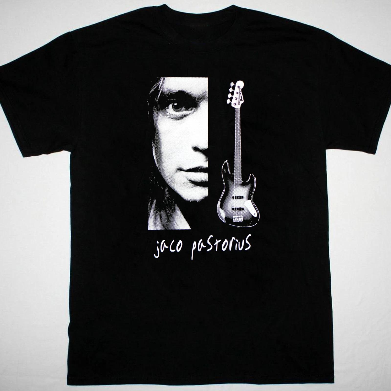 Men s and Women s T-shirts Jaco Pastorius Men T-shirt Black Cotton Unisex All Sizes M