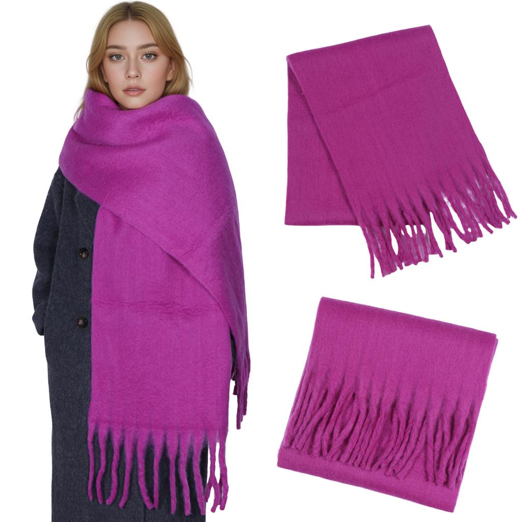 Winter Cashmere Scarf For Women Men Thick Solid Scarves Pashmina Blanket Wraps Soft Neck Warm Bufanda Shawls Long Poncho Echarpe