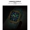 CURREN Luxury Vintage Watch for Men Sports Chronograph Quartz Wristwatches with Silicone Strap,Date,Luminous