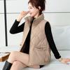 Fashionable and Warm Women's Winter Down Jacket with Stand Collar and Loose Vest
