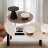 [J] New 4Pcs Dollhouse Simulation Table Model Ornament Handmade DIY Stool Scene Home Decoration Mini Toys Doll House Accessories