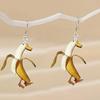 New Design Playful Duck Shaped Banana Earrings Vibrant Acrylic Jewelry Humorous Accessory For Casual Or Party Outfits