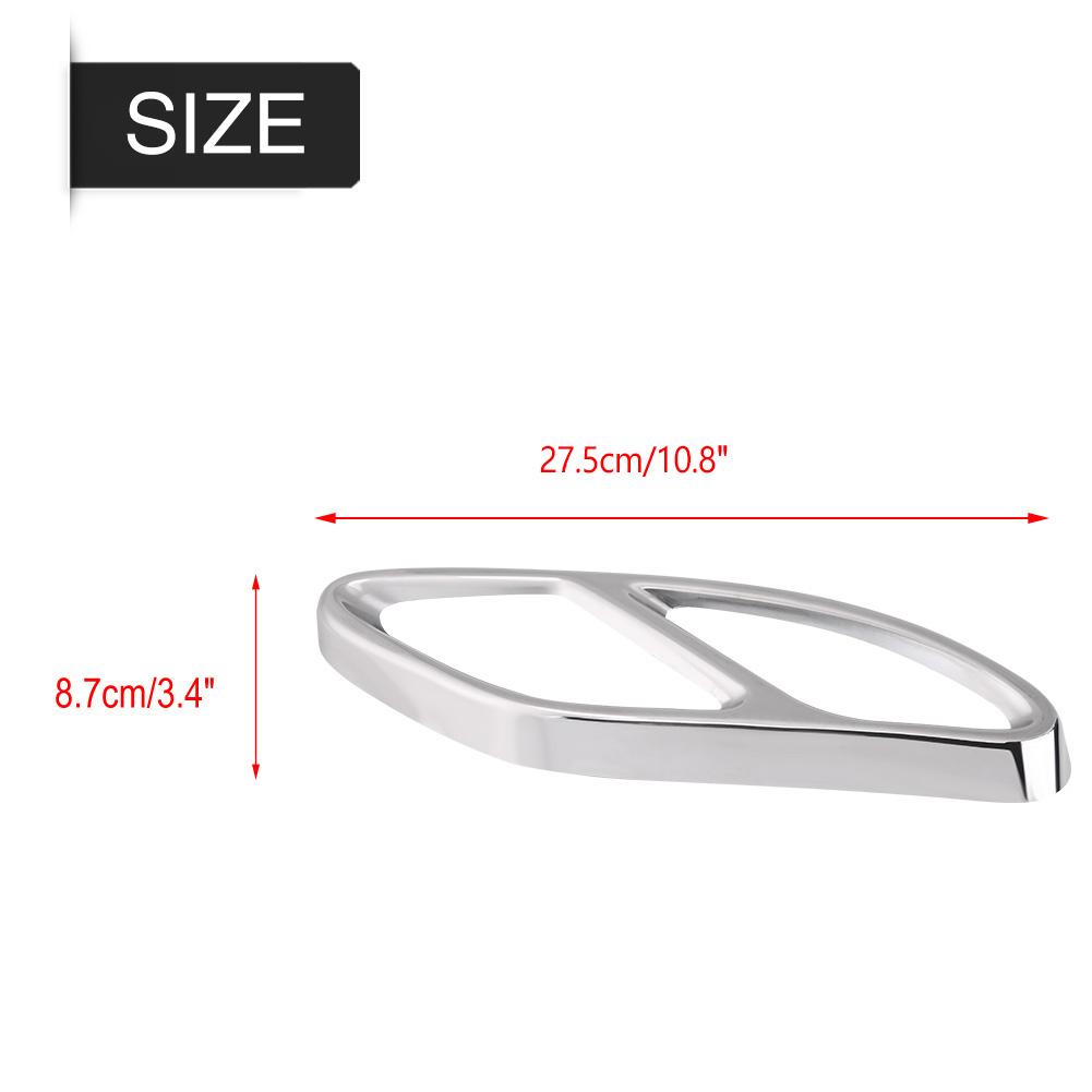 1 Pair Exhaust Muffler Tail Pipe Cover Trims for Mercedes Benz GLC C E class C207 Coupe 14 17