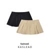 2025 Spring Women's European & American Fashion: Versatile A-Line Purple Skirt Pants with Frayed Hem
