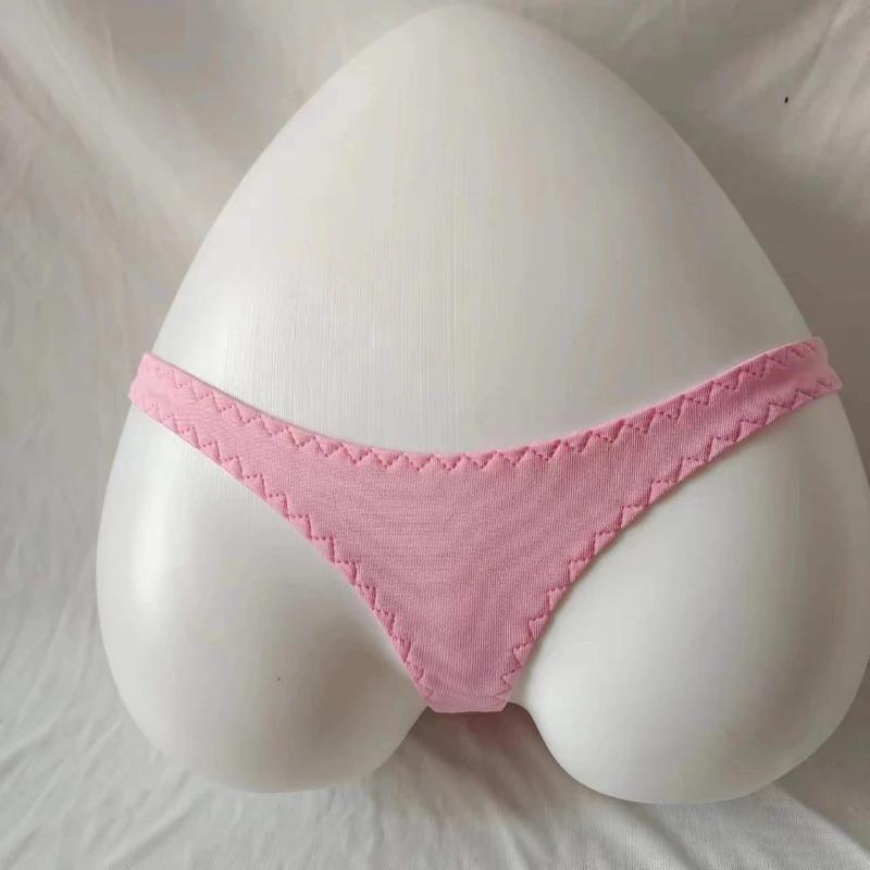 New Deep V Thong Women's Breathable One Line Sexy Hot Low Waist Mini Panties Bikini Bottom Thongs Female Panty Women Underwear