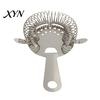 Professional Bartender Strainer Cocktail Strainer, Stainless Steel Bar 4 Prong with High Bartending Tools Density Spring, Drink for Bartenders