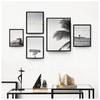 Gallery Wall Art Prints Black and White Palm Tree Surf Ocean Landscape Inspiring Posters and Print Wall Decor for Living Room