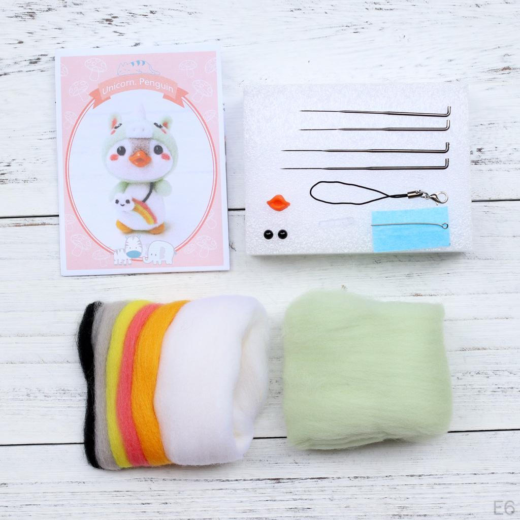 Felting Felted DIY with Instructions Wool, ,Foam Mat