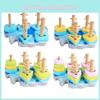 Geometric Shape Match Blocks Elephant Base Pillars Childrens Educational Toy