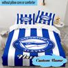 3PCS Custom Name Deportivo Fan Gear Bedding Set, Including 1pc Duvet Cover And 2pcs Pillowcases, Suitable for dorms and bedrooms Gift