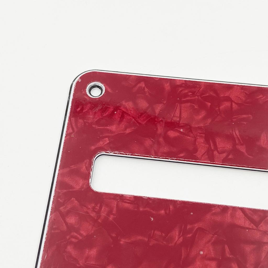 Electric Guitar Back Plate Three-Layer PVC Pearl-Finish Guitar Back Plate Spring Compartment Cover Plate Back Plate with Offset Slotted Holes