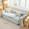Nordic Minimalist Sofa Towel Full Coverage Anti Cat Scratching Couch Protector Cover Living Room Decoration Warm Tassel Blanket