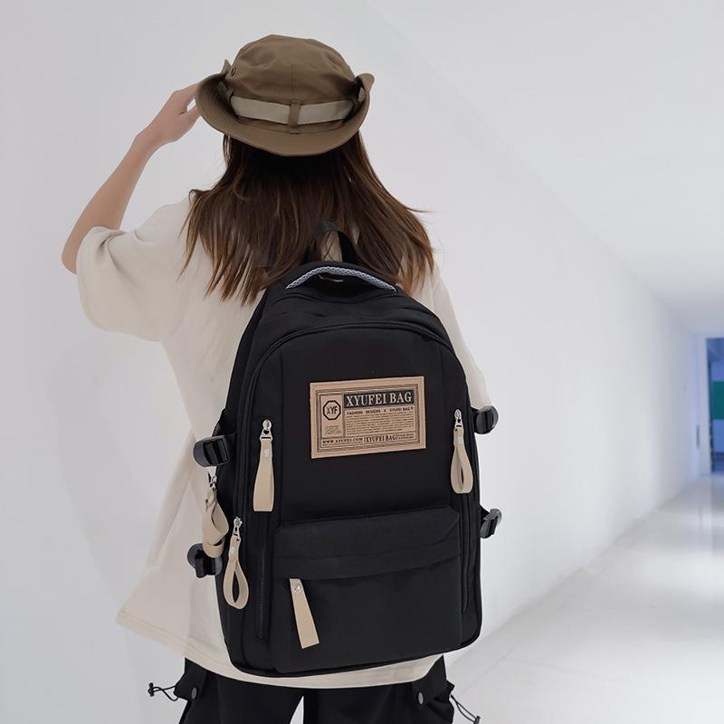 

Casual backpack Large capacity schoolbag Primary school Junior high school student schoolbag Fashion Casual backpack Fashion чорний