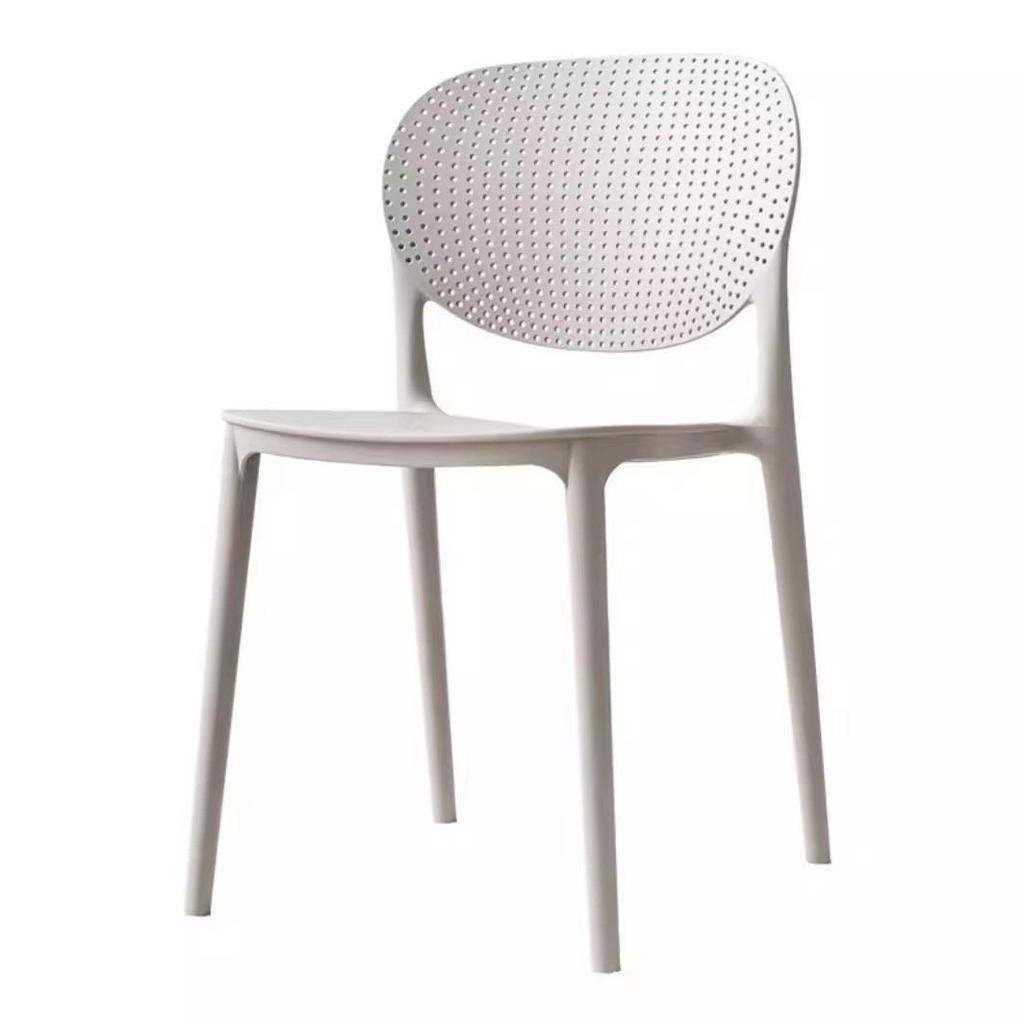 Simplistic Backrest Plastic Dining Chair for Restaurants, Cafes, Meeting Rooms, and Leisure Areas