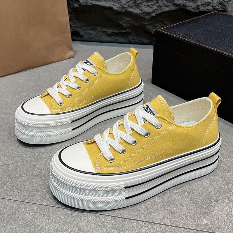 Fashion Pink Canvas Shoes Women Skate Shoes Comfort Women's Vulcanize Shoes Platform Sneakers for Women 2025 Zapatillas De Mujer